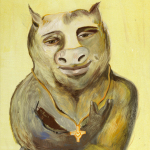 Rosa Loys Gemälde Schweinehund 